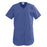 Medline ComfortEase Ladies Shirttail Scrub Tops - Snap-Front Shirttail Scrub Top, Mariner Blue, Size 3XL - 8834JMBXXXL