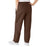 Medline ComfortEase Women's Elastic Waist Scrub Pants with 2 Pockets - ComfortEase Women's Elastic Waist 2-Pocket Scrub Pants, Size M Regular Inseam, Brown - 8850JBRM