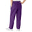 Medline ComfortEase Women's Elastic Waist Scrub Pants with 2 Pockets - ComfortEase Women's Elastic Waist 2-Pocket Scrub Pants, Size 4XL Regular Inseam, Rich Purple - 8850JPP4XL