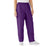 Medline ComfortEase Women's Elastic Waist Scrub Pants with 2 Pockets - ComfortEase Women's Elastic Waist 2-Pocket Scrub Pants, Size 4XL Regular Inseam, Rich Purple - 8850JPP4XL