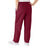 Medline ComfortEase Women's Elastic Waist Scrub Pants with 2 Pockets - ComfortEase Women's Elastic Waist 2-Pocket Scrub Pants, Size 4XL Regular Inseam, Wine - 8850JWN4XL