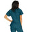 Medline ComfortEase Women's Crossover Tunic Scrub Top with Two Pockets - ComfortEase Women's Short-Sleeve Crossover Tunic Scrub Top with 2 Pockets, Size S, Caribbean Blue - 8851JCBS