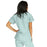 Medline ComfortEase Women's Crossover Tunic Scrub Top with Two Pockets - ComfortEase Women's Short-Sleeve Crossover Tunic Scrub Top with 2 Pockets, Size L, Seaspray - 8851JSSL