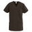 Medline ComfortEase Women's Crossover Tunic Scrub Top with Two Pockets - ComfortEase Women's Short-Sleeve Crossover Tunic Scrub Top with 2 Pockets, Size 3XL, Brown - 8851JBRXXXL