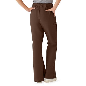 Medline ComfortEase Women's Modern Fit Cargo Scrub Pants with 4 Pockets - ComfortEase Women's Modern Fit Cargo Scrub Pants with 4 Pockets, Size L Tall Inseam, Brown - 8865JBRLT