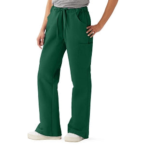 Medline ComfortEase Women's Modern Fit Cargo Scrub Pants with 4 Pockets - ComfortEase Women's Modern Fit Cargo Scrub Pants with 4 Pockets, Size L Petite Inseam, Evergreen - 8865JEGLP