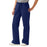 Medline ComfortEase Women's Modern Fit Cargo Scrub Pants with 4 Pockets - ComfortEase Women's Modern Fit Cargo Scrub Pants with 4 Pockets, Size L Petite Inseam, Midnight Blue - 8865JNTLP