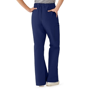 Medline ComfortEase Women's Modern Fit Cargo Scrub Pants with 4 Pockets - ComfortEase Women's Modern Fit Cargo Scrub Pants with 4 Pockets, Size L Tall Inseam, Midnight Blue - 8865JNTLT