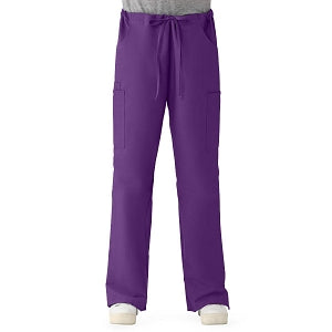 Medline ComfortEase Women's Modern Fit Cargo Scrub Pants with 4 Pockets - ComfortEase Women's Modern Fit Cargo Scrub Pants with 4 Pockets, Size L Petite Inseam, Rich Purple - 8865JPPLP