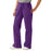 Medline ComfortEase Women's Modern Fit Cargo Scrub Pants with 4 Pockets - ComfortEase Women's Modern Fit Cargo Scrub Pants with 4 Pockets, Size L Petite Inseam, Rich Purple - 8865JPPLP