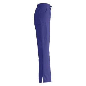 Medline ComfortEase Women's Modern Fit Cargo Scrub Pants with 4 Pockets - ComfortEase Women's Modern Fit Cargo Scrub Pants with 4 Pockets, Size M Tall Inseam, Rich Purple - 8865JPPMT