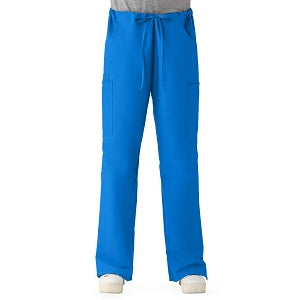 Medline ComfortEase Women's Modern Fit Cargo Scrub Pants with 4 Pockets - ComfortEase Women's Modern Fit Cargo Scrub Pants with 4 Pockets, Size M Petite Inseam, Royal Blue - 8865JRLMP