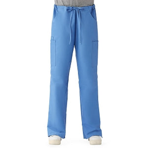 Medline ComfortEase Women's Modern Fit Cargo Scrub Pants with 4 Pockets - ComfortEase Women's Modern Fit Cargo Scrub Pants with 4 Pockets, Size L Petite Inseam, Ceil Blue - 8865JTHLP