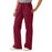 Medline ComfortEase Women's Modern Fit Cargo Scrub Pants with 4 Pockets - ComfortEase Women's Modern Fit Cargo Scrub Pants with 4 Pockets, Size L Petite Inseam, Wine - 8865JWNLP