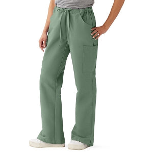 Medline ComfortEase Women's Modern Fit Cargo Scrub Pants with 4 Pockets - ComfortEase Women's Modern Fit Cargo Scrub Pants with 4 Pockets, Size L Regular Inseam, Olive - 8865OLVL