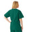 Medline AngelStat Women's V-Neck Tunic Scrub Top with 2 Pockets - AngelStat Women's V-Neck Short-Sleeve Tunic Scrub Top with 2 Pockets, Size 4XL, Hunter Green - 893NHG4XL