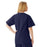 Medline AngelStat Women's V-Neck Tunic Scrub Top with 2 Pockets - AngelStat Women's V-Neck Short-Sleeve Tunic Scrub Top with 2 Pockets, Size 4XL, Navy - 893NNT4XL