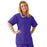 Medline AngelStat Women's V-Neck Tunic Scrub Top with 2 Pockets - AngelStat Women's V-Neck Short-Sleeve Tunic Scrub Top with 2 Pockets, Size 5XL, Regal Purple - 893NRP5XL