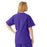 Medline AngelStat Women's V-Neck Tunic Scrub Top with 2 Pockets - AngelStat Women's V-Neck Short-Sleeve Tunic Scrub Top with 2 Pockets, Size 5XL, Regal Purple - 893NRP5XL