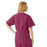 Medline AngelStat Women's V-Neck Tunic Scrub Top with 2 Pockets - AngelStat Women's V-Neck Short-Sleeve Tunic Scrub Top with 2 Pockets, Size 4XL, Raspberry - 893NTR4XL