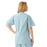 Medline AngelStat Women's V-Neck Tunic Scrub Top with 2 Pockets - AngelStat Women's V-Neck Short-Sleeve Tunic Scrub Top with 2 Pockets, Size 5XL, Misty - 893NTZ5XL