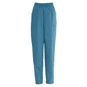 Medline AngelStat Ladies Elastic Waist Slant-Top Pocket Scrub Pants - DBD-PANT, SCRUB, LADIES, SLANT-PKTS, PEACOCK - 894NBTXS