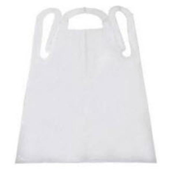 Tidi Products  Apron Polyester Taffeta FoodCare Unisex White 28x46 Adlt 500/Ca