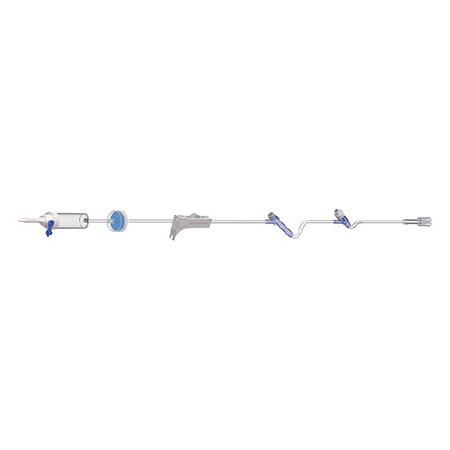 Amsino International, Inc. Primary Sets - Piggyback IV Set with Back Check Valve, 10 Drops / mL, 83" - 108302