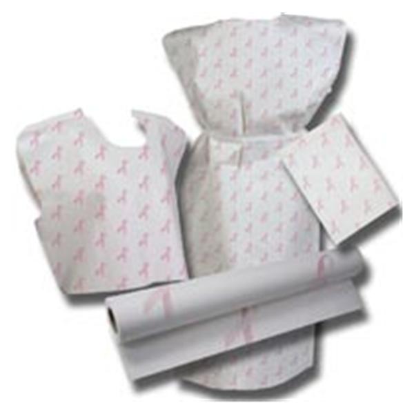 Henry Schein  Drape Sheet Exam HSI 40 in x 48 in Pink Ribbon 2 Ply 100/Ca