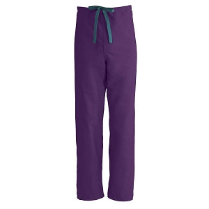 Medline ComfortEase Unisex Reversible Scrub Pants with Drawstring - DBD-PANT, SCRUB, REV, UNISEX, EGGPLANT, MDL-C - 900JEP4XL-CM