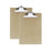 Office Depot Business Services OIC Hardboard Clipboards Letter Size 9 in x 12 1/2 in Brown 2/Pk