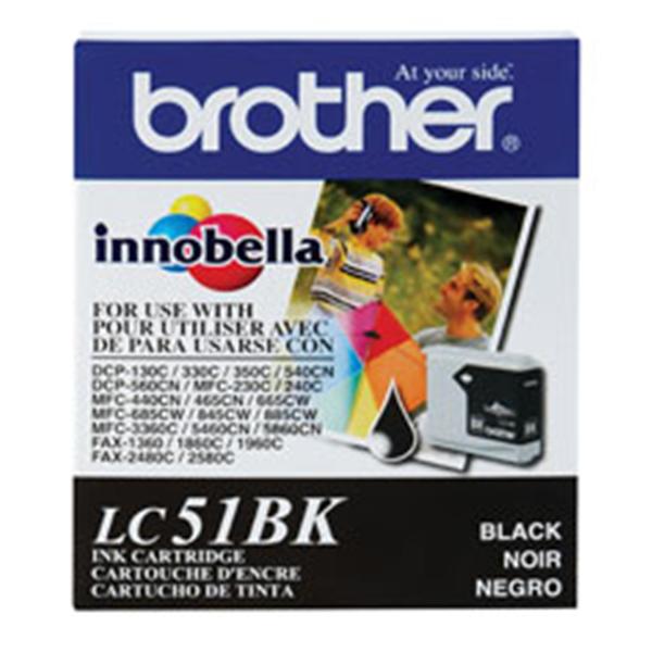 Brother International  Brother LC51BK Black Ink Cartridge Ea