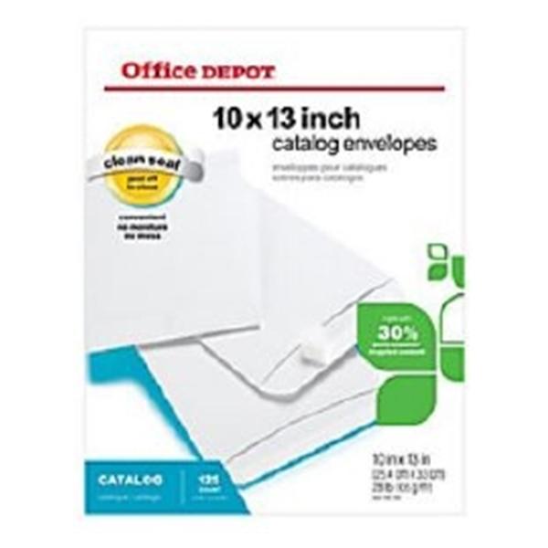 Office Depot Business Services Clean Seal Catalog Envelopes 10 in x 13 in White 125/Pk