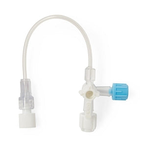 Namic Extension Sets with Stopcocks - 3-Way Stopcock with OFF Handle, Low Pressure, 200 PSI, Pediatric Pressure Monitoring Tubing, Male Luer Lock, 4.5" L - H965907030501