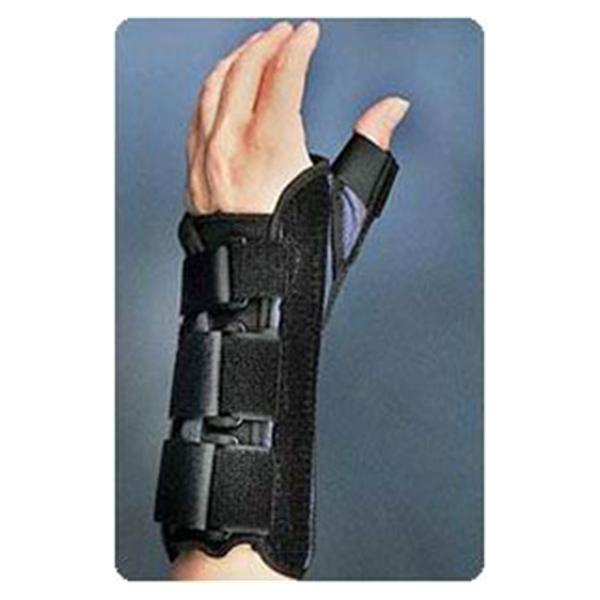 Roylan div of Patterson Med Brace Thumb Spica Wrist Black/Blue Size 8" Medium Left Ea