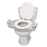 Patterson Medical Elevated Push-Up Toilet Seat with Armrests