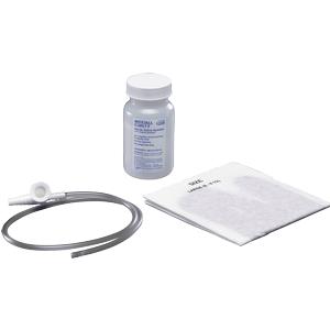 Kendall Suction Catheter Kit with Safe-T-Vac Valve, Gloves, Sterile Saline, 14Fr