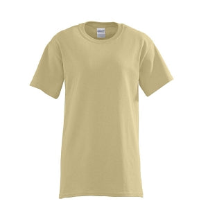 Gildan Activewear Short Sleeve T-Shirts - Unisex 100% Cotton Short Sleeve T-Shirt, Tan, Size L - 925TANL