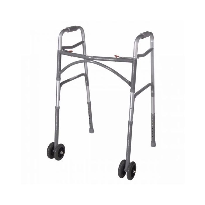 Drive Oversized Aluminum 2-Button Folding Walker