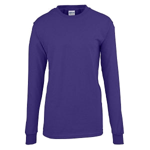 Gildan Activewear Long Sleeve T-Shirts - Unisex Long-Sleeve T-Shirt, 100% Cotton, Purple, Size L - 926PURL