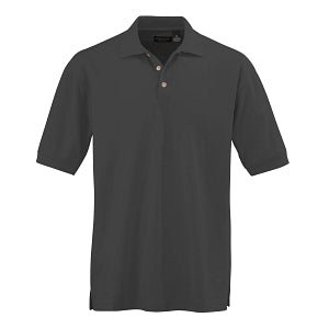 Ultraclub Men's Whisper Pique Polo - Men's Whisper Pique Polo Shirt, 60% Cotton/40% Polyester, Black, Size S - 8540BLKS