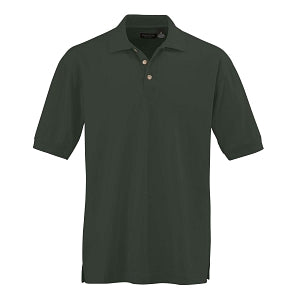 Ultraclub Men's Whisper Pique Polo - Men's Whisper Pique Polo Shirt, 60% Cotton/40% Polyester, Forest Green, Size 4XL - 8540FOR4XL