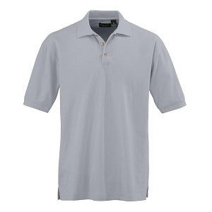 Ultraclub Men's Whisper Pique Polo - Men's Whisper Pique Polo Shirt, 60% Cotton/40% Polyester, Gray, Size 4XL - 8540GRY4XL