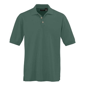 Ultraclub Men's Whisper Pique Polo - Men's Whisper Pique Polo Shirt, 60% Cotton/40% Polyester, Leaf, Size 4XL - 8540LEA4XL