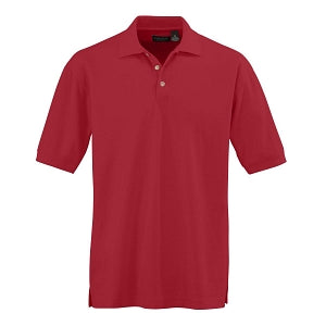 Ultraclub Men's Whisper Pique Polo - Men's Whisper Pique Polo Shirt, 60% Cotton/40% Polyester, Red, Size L - 8540REDL