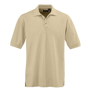 Ultraclub Men's Whisper Pique Polo - Men's Whisper Pique Polo Shirt, 60% Cotton/40% Polyester, Tan, Size L - 8540TANL