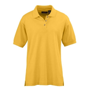 Ultraclub Ladies Whisper Pique Polo - Women's Whisper Pique Polo Shirt, 60% Cotton/40% Polyester, Gold, Size 2XL - 8541GLDXXL