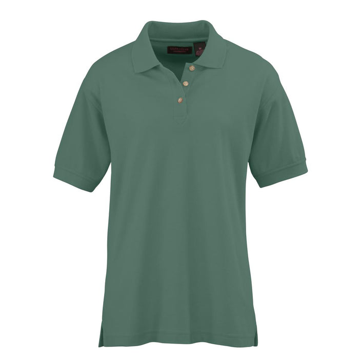 Ultraclub Ladies Whisper Pique Polo - Women's Whisper Pique Polo Shirt, 60% Cotton/40% Polyester, Forest Green, Size 3XL - 8541FOR3XL