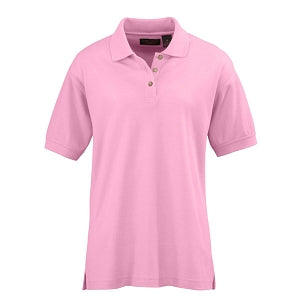 Ultraclub Ladies Whisper Pique Polo - Women's Whisper Pique Polo Shirt, 60% Cotton/40% Polyester, Pink, Size L - 8541PNKL