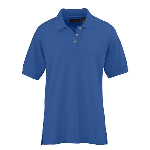 Ultraclub Ladies Whisper Pique Polo - Women's Whisper Pique Polo Shirt, 60% Cotton/40% Polyester, Royal Blue, Size XL - 8541RYLXL